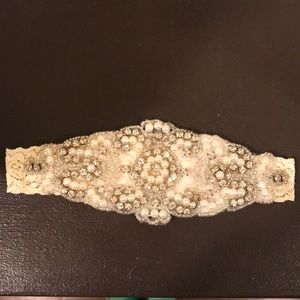 Lace wedding garter